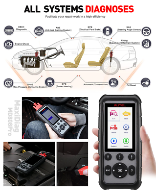 Autel MD806 Pro OBD2 Auto Diagnostic Tool Code Reader Scanner EPB DPF Engine AU