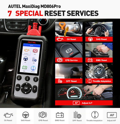 Autel MD806 Pro OBD2 Auto Diagnostic Tool Code Reader Scanner EPB DPF Engine AU