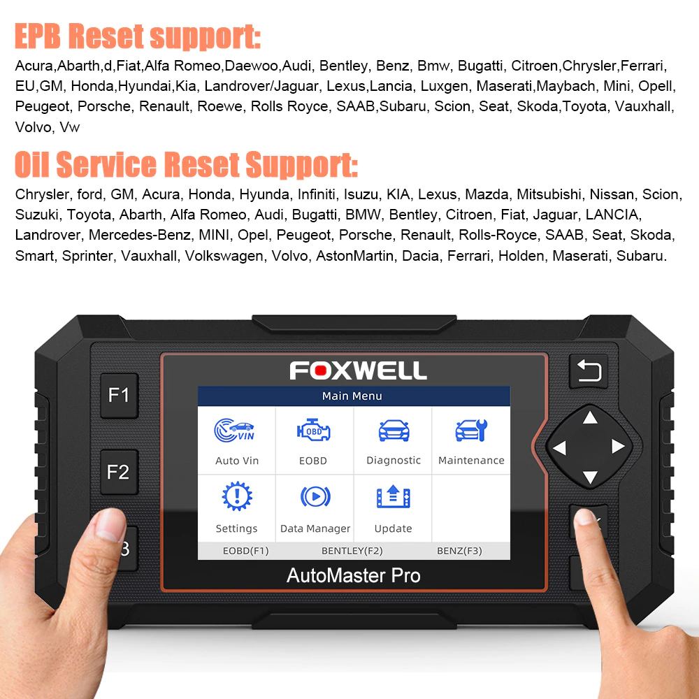 FOXWELL NT614 Auto Engine Transmission ABS SRS OBDII Reset Diagnostic Scan Tool - Auto Lines Australia