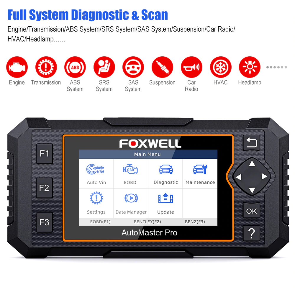 Foxwell NT624 Elite OBD2 EOBD Automotive Scanner Full System Diagnostic Oil EPB - Auto Lines Australia