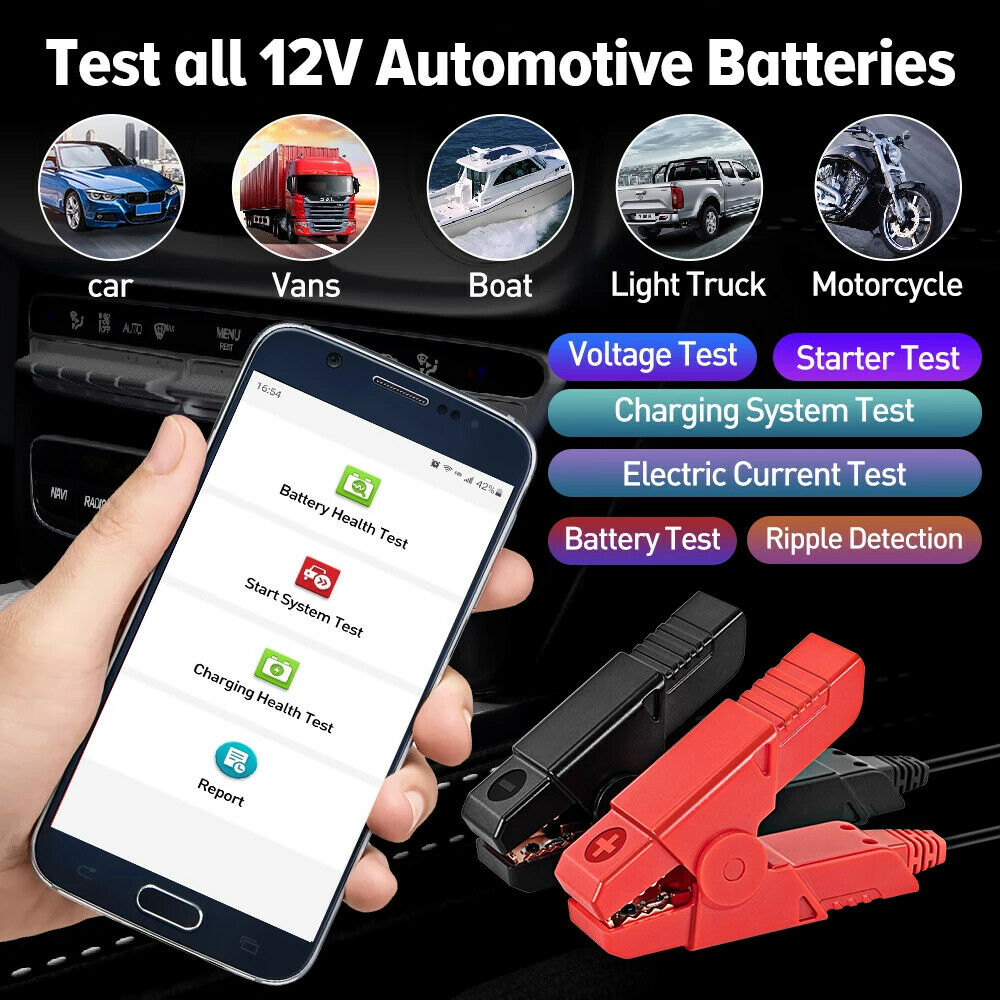 LAUNCH X431 BST360 Battery Test Clip Analyzer 6V-16V 2000CCA Voltage Battery Tes