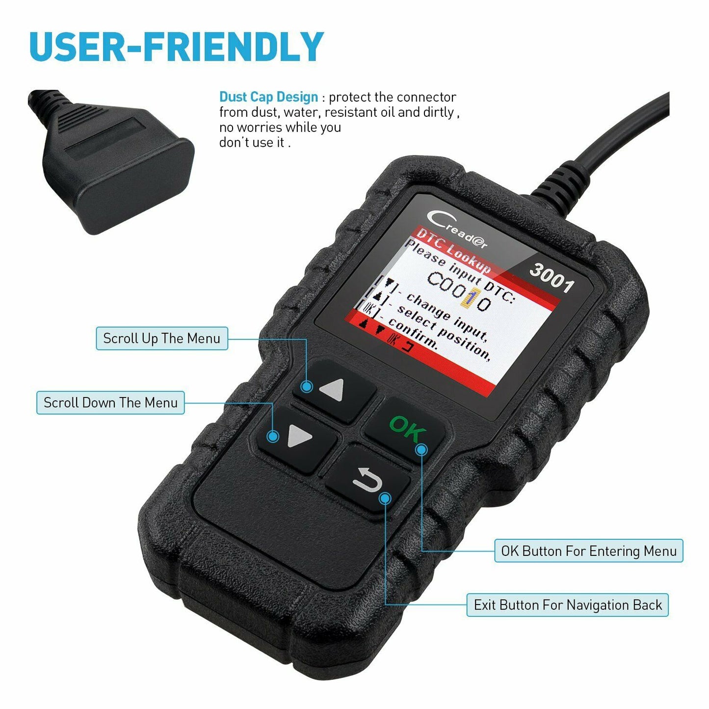 LAUNCH CR319 OBD2 Car Engine Fault Code Reader Diagnostic Scanner Scan Tool OBD