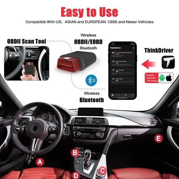 LAUNCH ThinkDriver X431 Full System OBD2 ECU Diagnostic Scan Tool ANDROID iPHONE