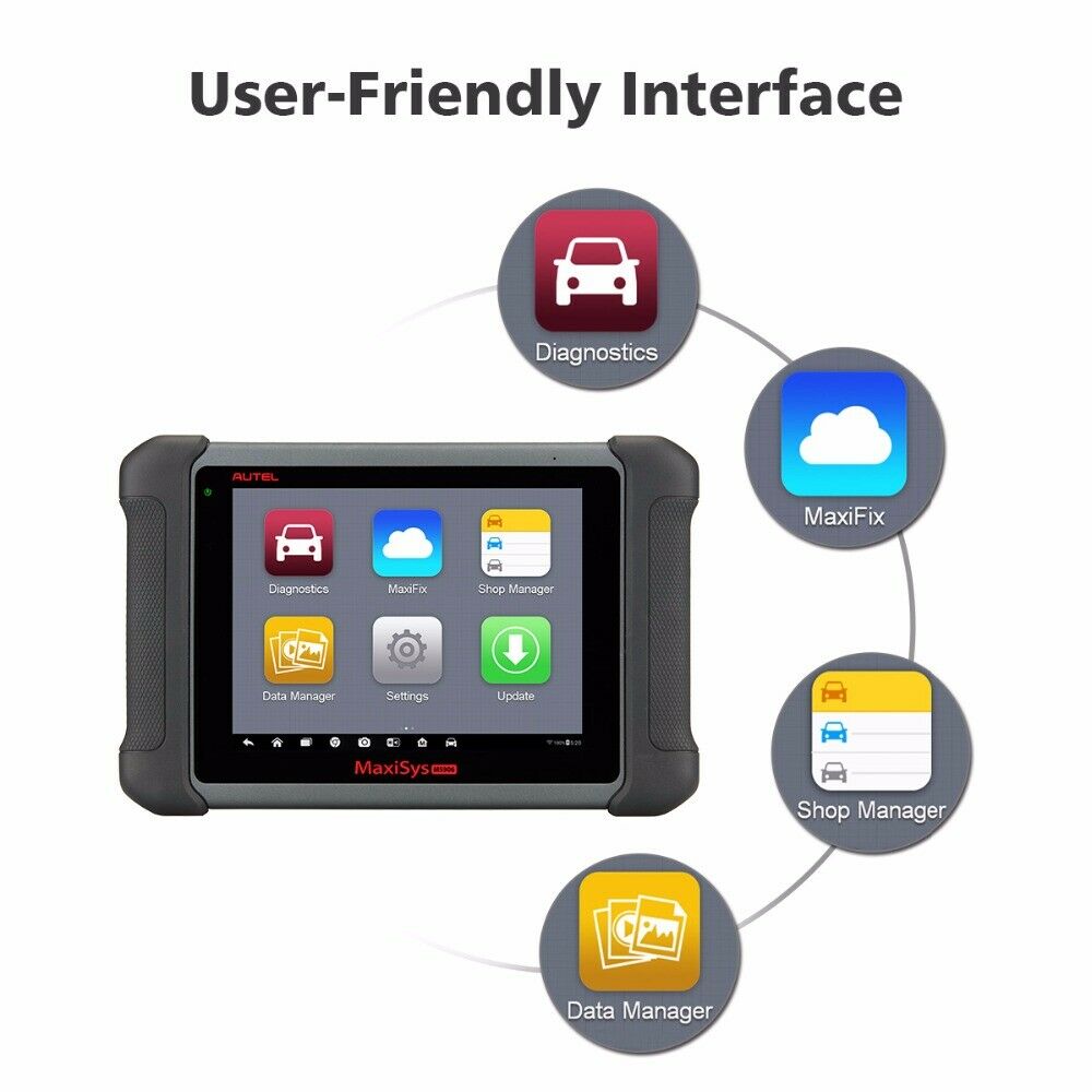 Autel MaxiSys MS906 Auto Diagnostic Scan Tool Car OBD2 Scanner ECU Key Coding