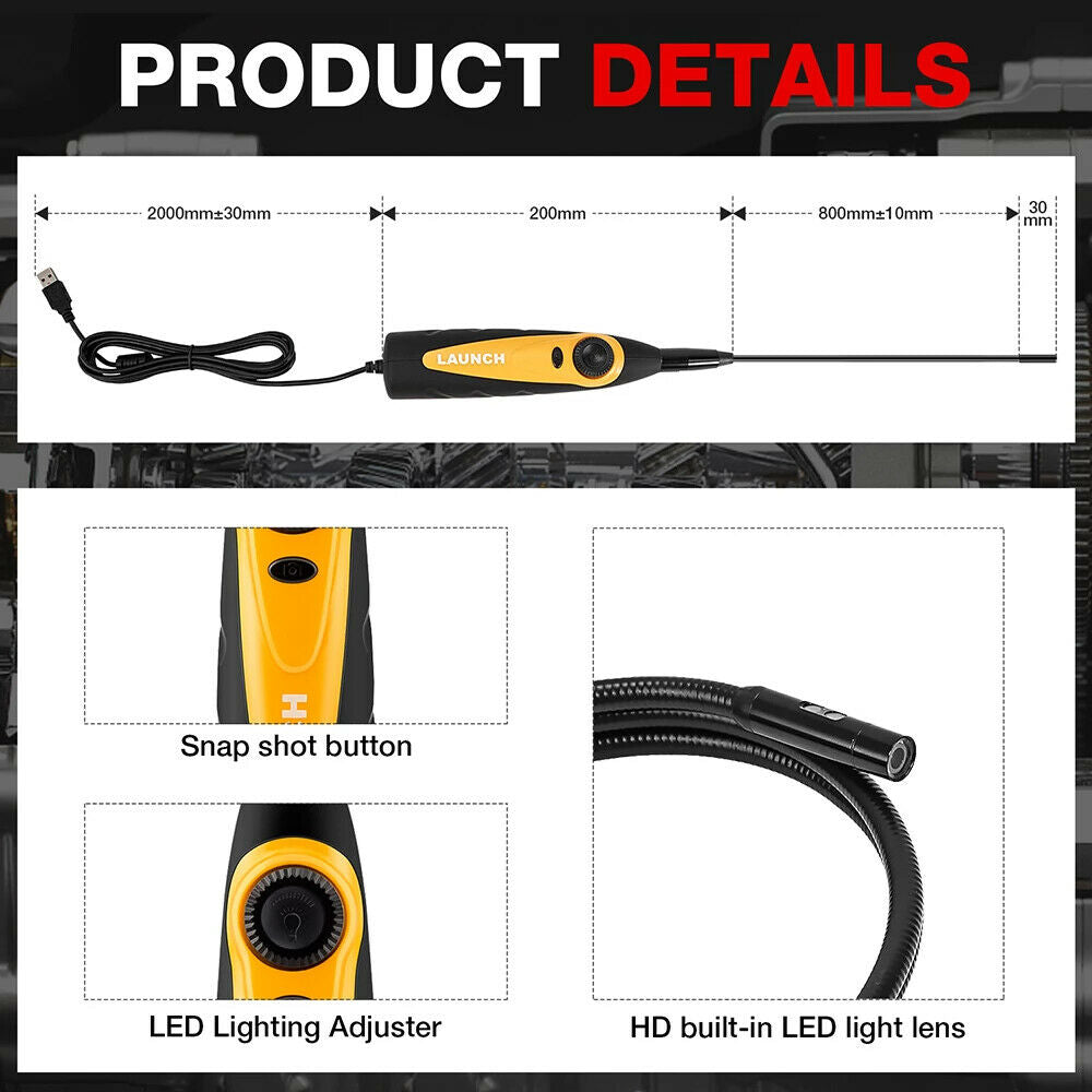 LAUNCH X431 Videoscope HD Inspection Camera VSP600 for Viewing & Capturing Video