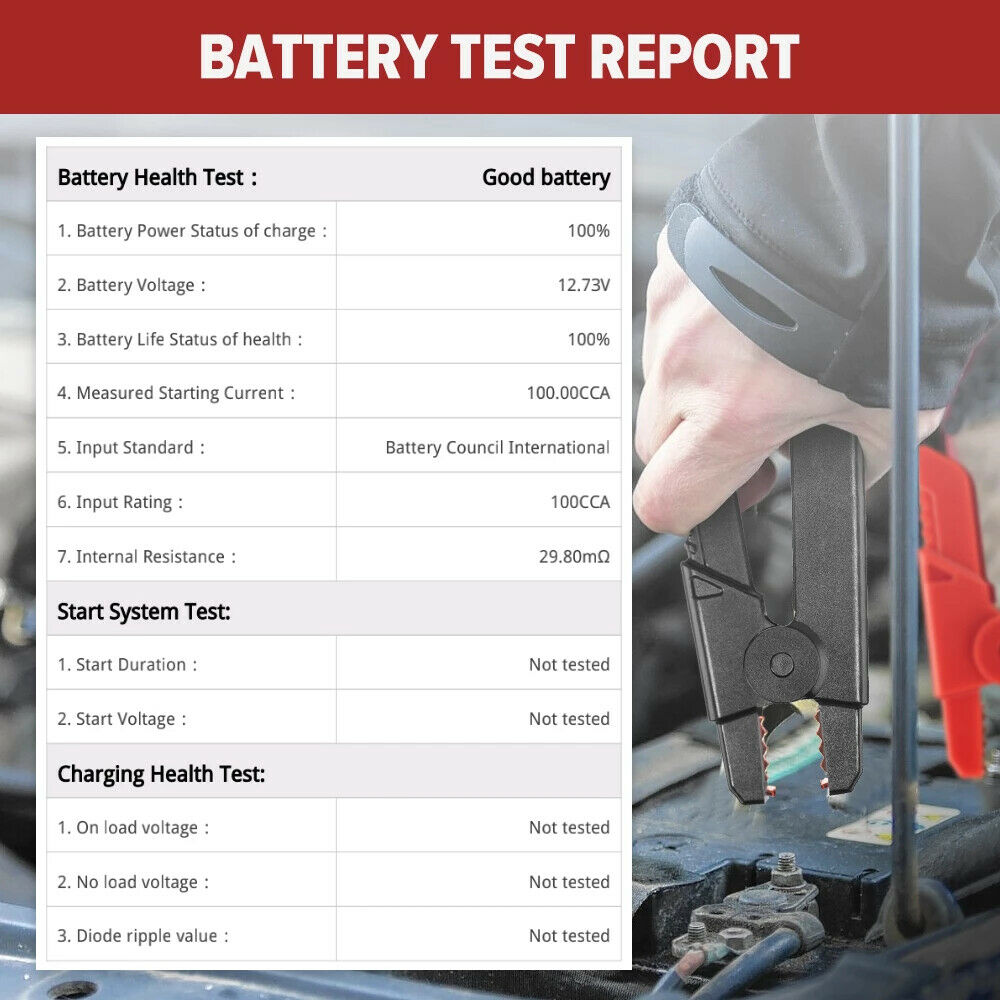 LAUNCH X431 BST360 Battery Test Clip Analyzer 6V-16V 2000CCA Voltage Battery Tes