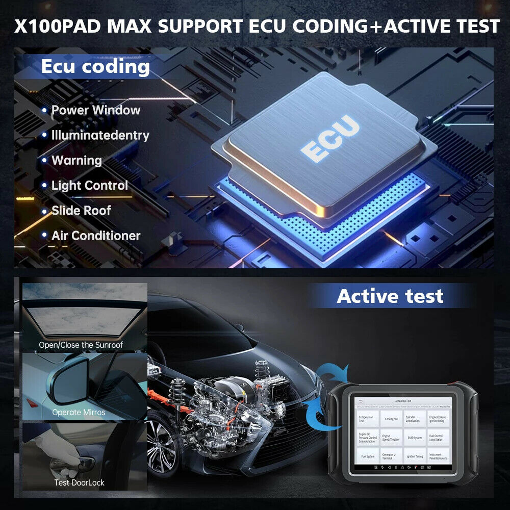 XTOOL X100 MAX Auto IMMO programmer 10" Bluetooth with 30+special functions