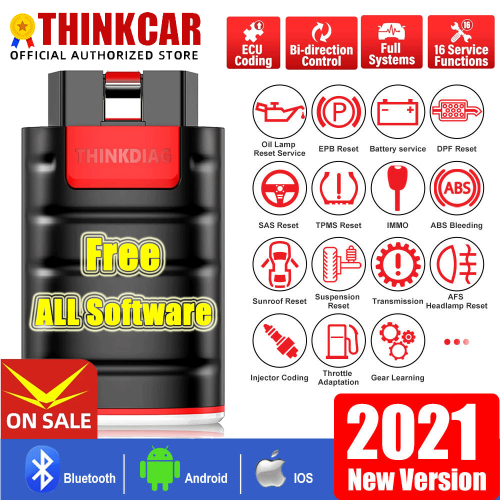 TOPDON Phoenix Plus All System Diagnostic Scanner OBD2 Code Reader ECU Coding