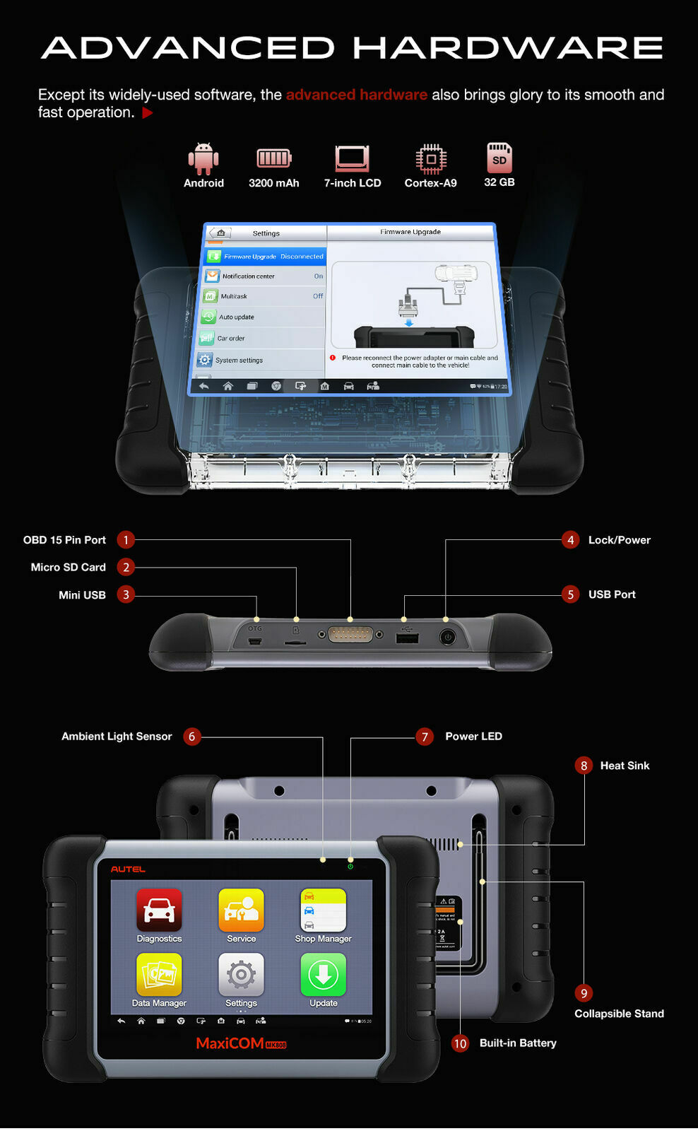 Autel MaxiCOM MK808TS Scan Tool - Auto Lines Australia