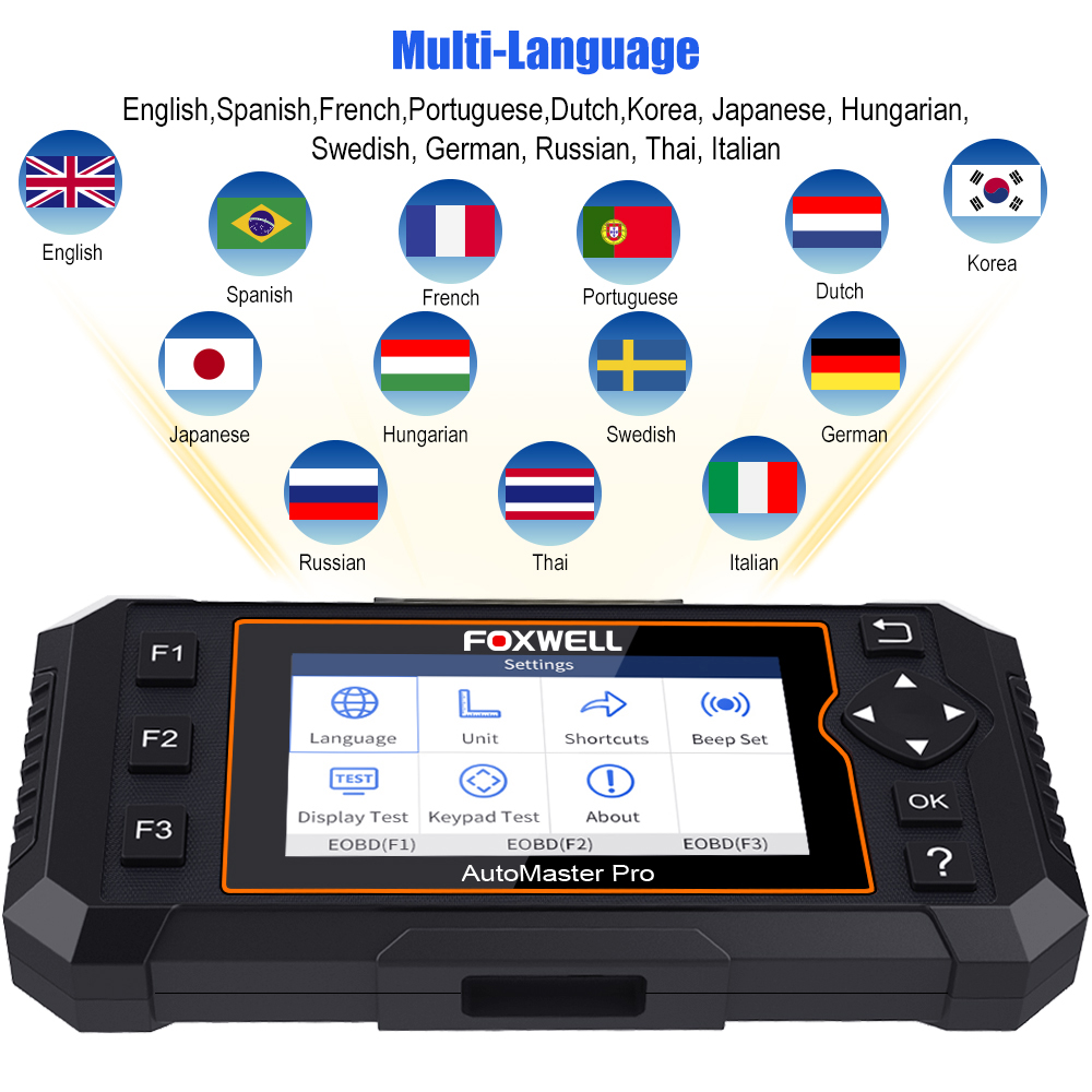 Foxwell NT624 Elite OBD2 EOBD Automotive Scanner Full System Diagnostic Oil EPB - Auto Lines Australia