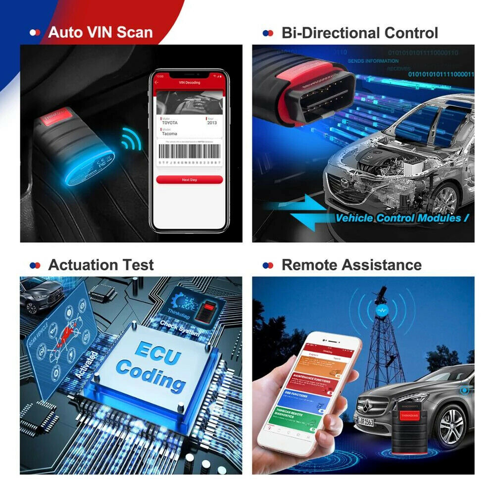 ThinkDiag ALL Car Brands All Reset Service 1 Year Free 2021 OBD2 Diagnostic Tool