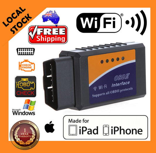 ELM327 OBDII OBD2 WiFi Car Diagnostic Wireless Scanner Tool - Auto Lines Australia