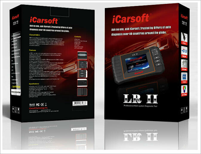 iCarsoft LR II Fits Land Rover & Jaguar OBD2 Diagnostic Code Reset Scanner Tool