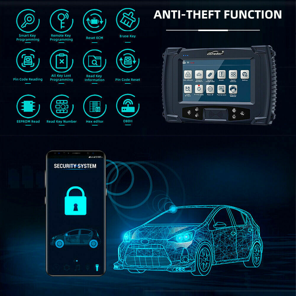 Lonsdor K518S Scanner IMMO Programmer Coding Anti-theft Diagnostic FEM/EDC - Auto Lines Australia