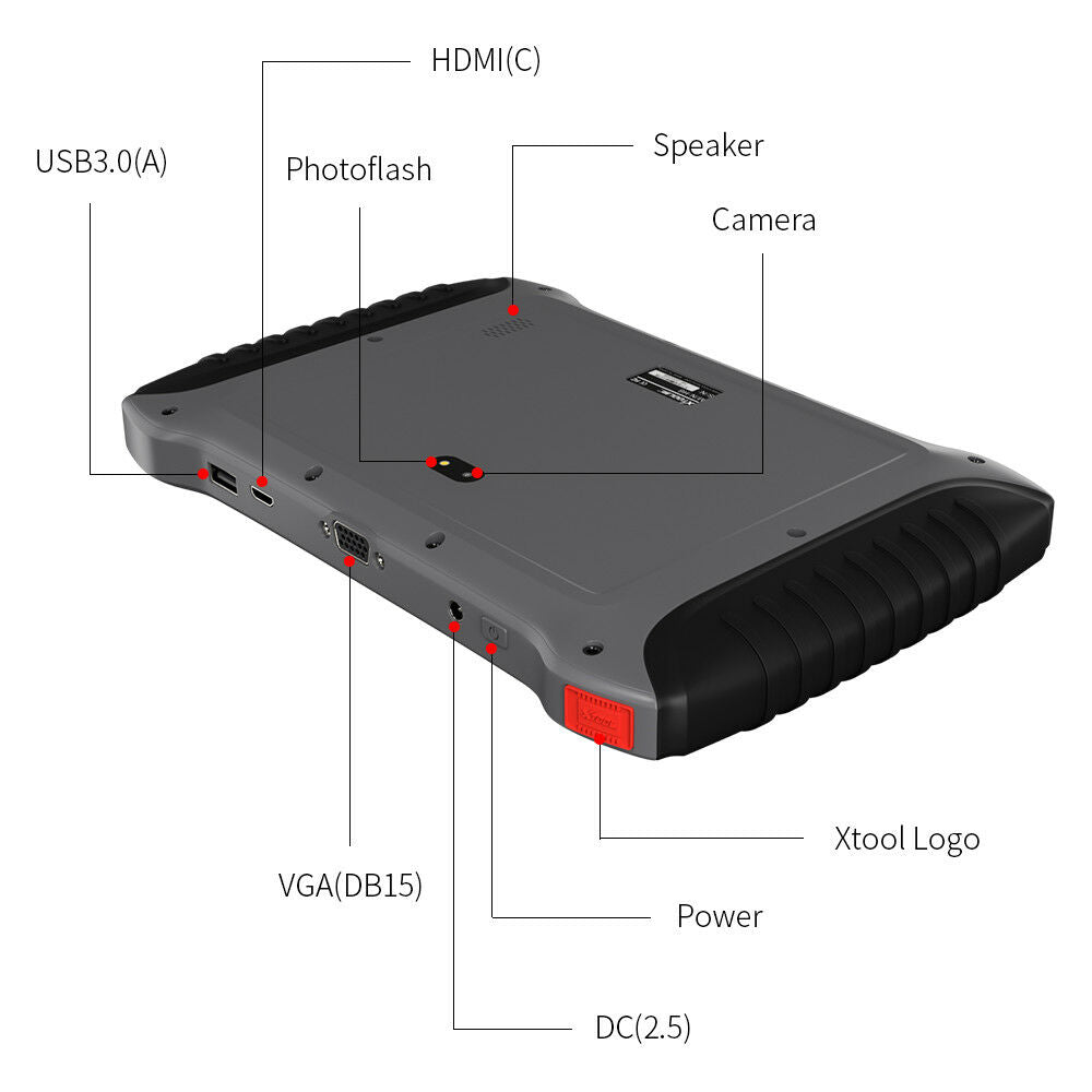 Xtool A80 H6 OBD2 ALL System Diagnostic Scanner Key Coding Program lnjector DPF