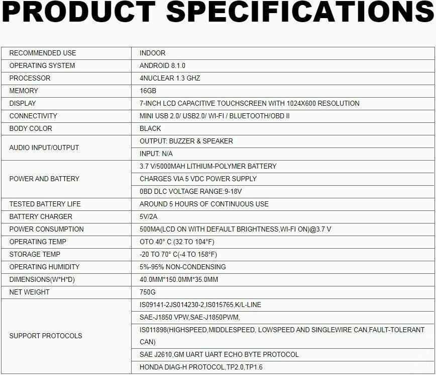 iCarsoft CR MAX - 2023 FULL System ALL Makes Diagnostic Scan Tool - Auto Lines Australia