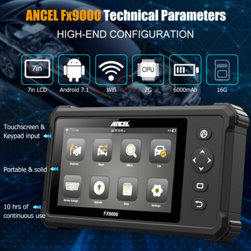 Ancel FX9000 Car Diagnostic Tool OBD2 Scanner - Auto Lines Australia