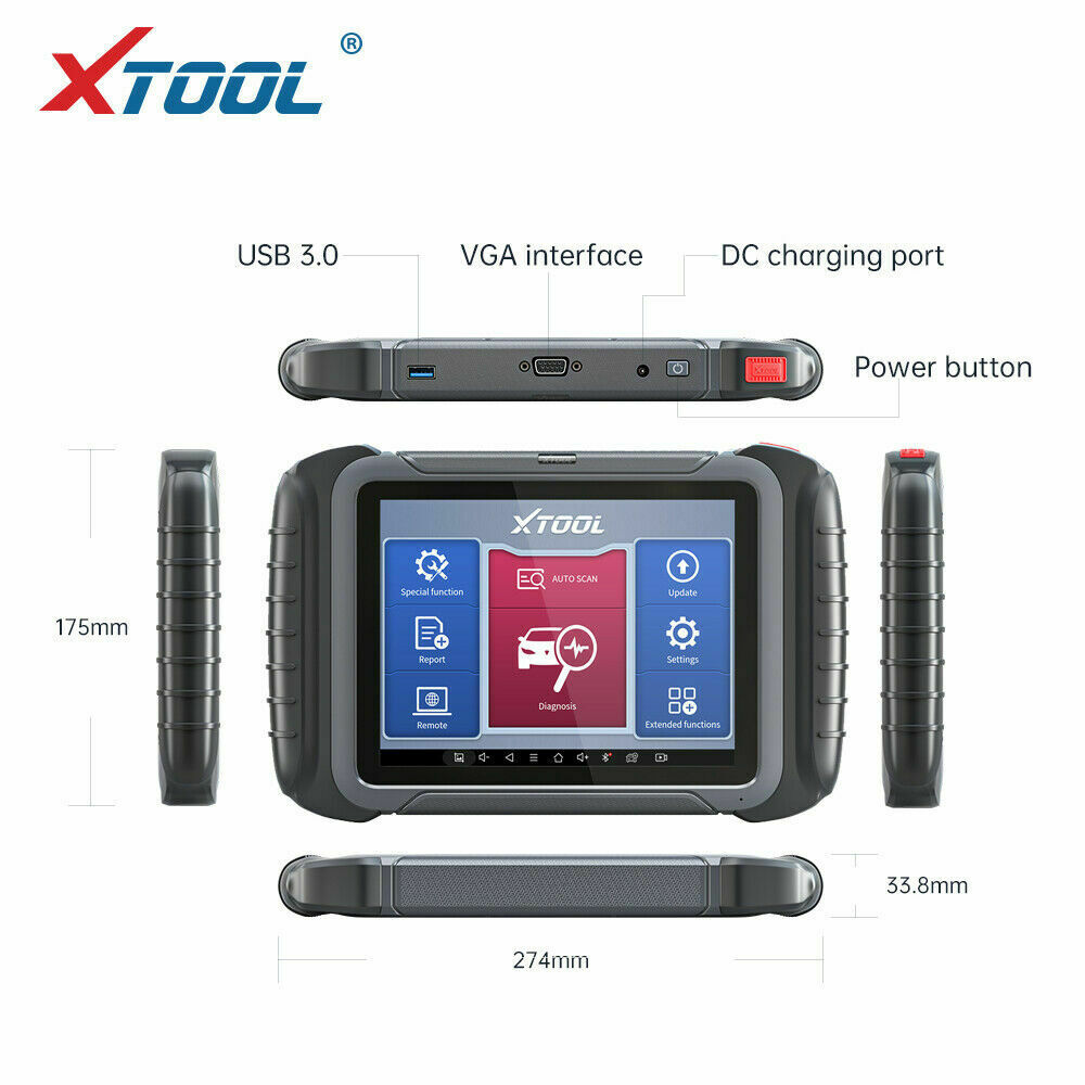 XTOOL D8 Auto OBD2 All System Diagnostic Scanner- Auto Lines Australia