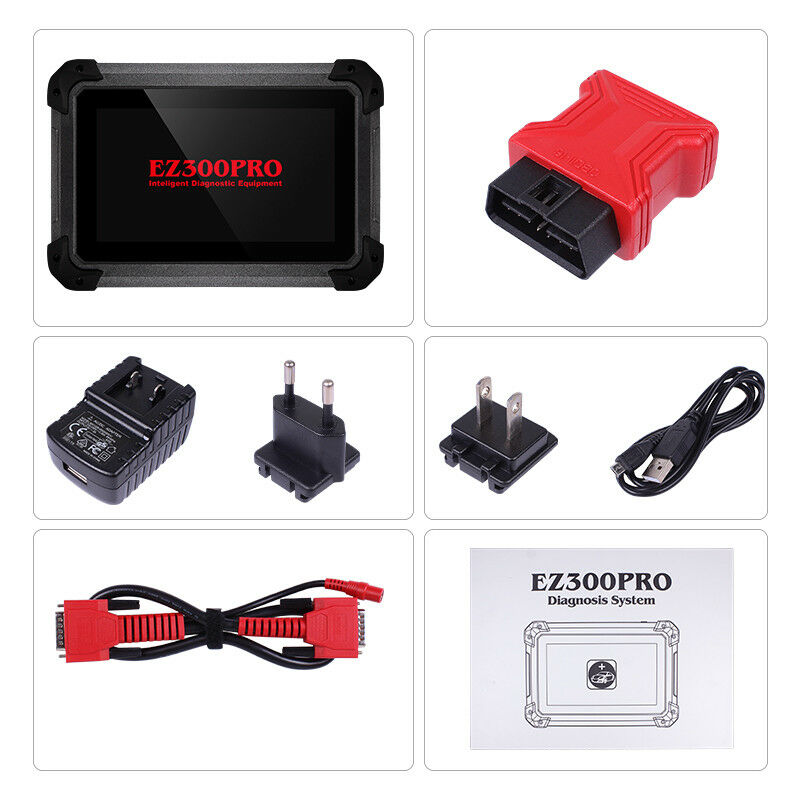 XTool EZ300 Pro OBD2 Engine ABS SRS Trans TPMS Fault Reset Diagnostic Scan Tool