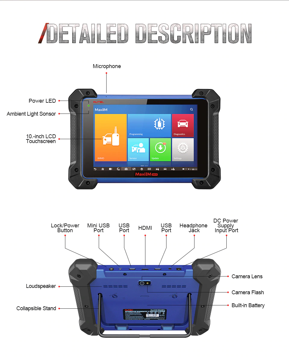 Autel MaxiIM IM608 Diagnostic Tool ALL Lost Programmer IMMO ECU Coding Scan