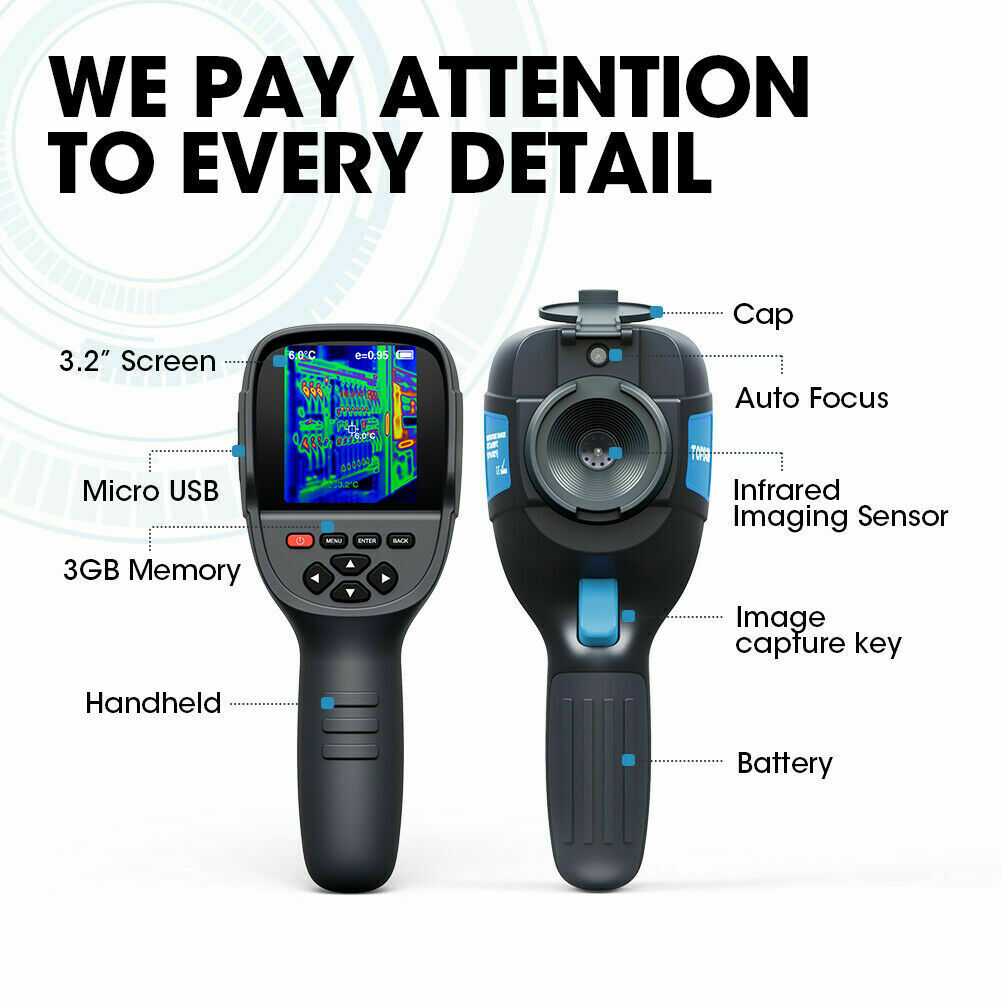 TOPDON ITC629 Handheld IR Thermal Imaging Camera Digital Display High Infrared