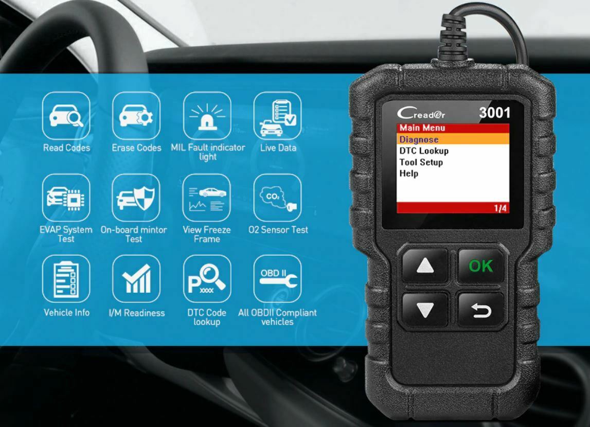 LAUNCH CR319 OBD2 Car Engine Fault Code Reader Diagnostic Scanner Scan Tool OBD - Auto Lines Australia