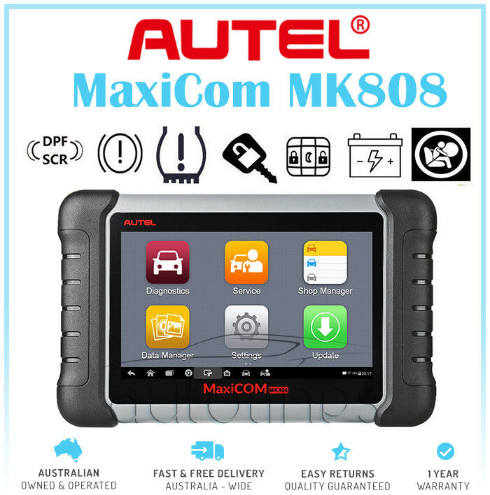 Autel MK808 Automotive OBD2 Diagnostic Scan Tool ABS SRS Car Full System Scanner - Auto Lines Australia