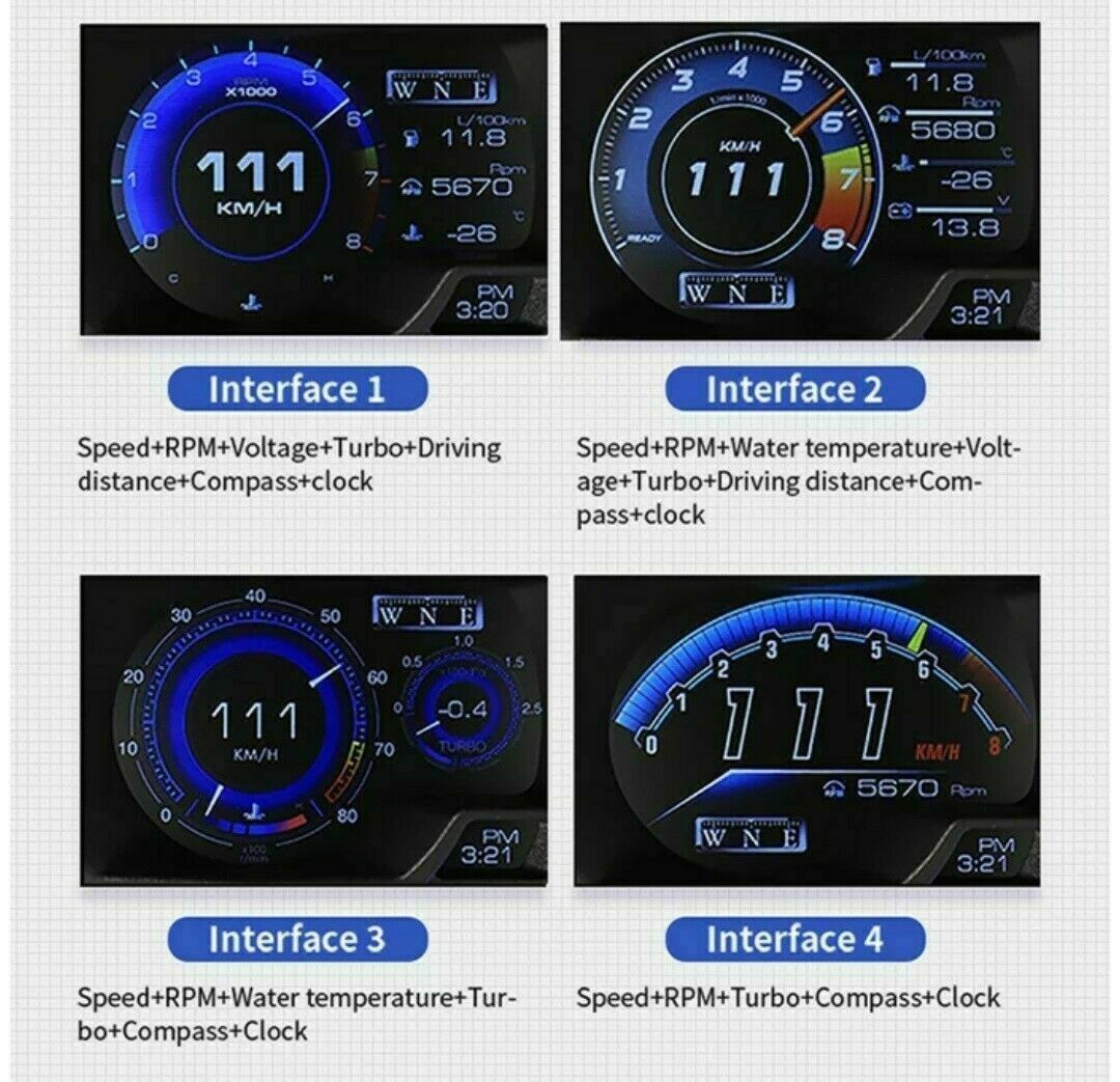 Vjoycar V60 Newest Head Up Display Auto Display OBD2+GPS Smart Car HUD Gauge