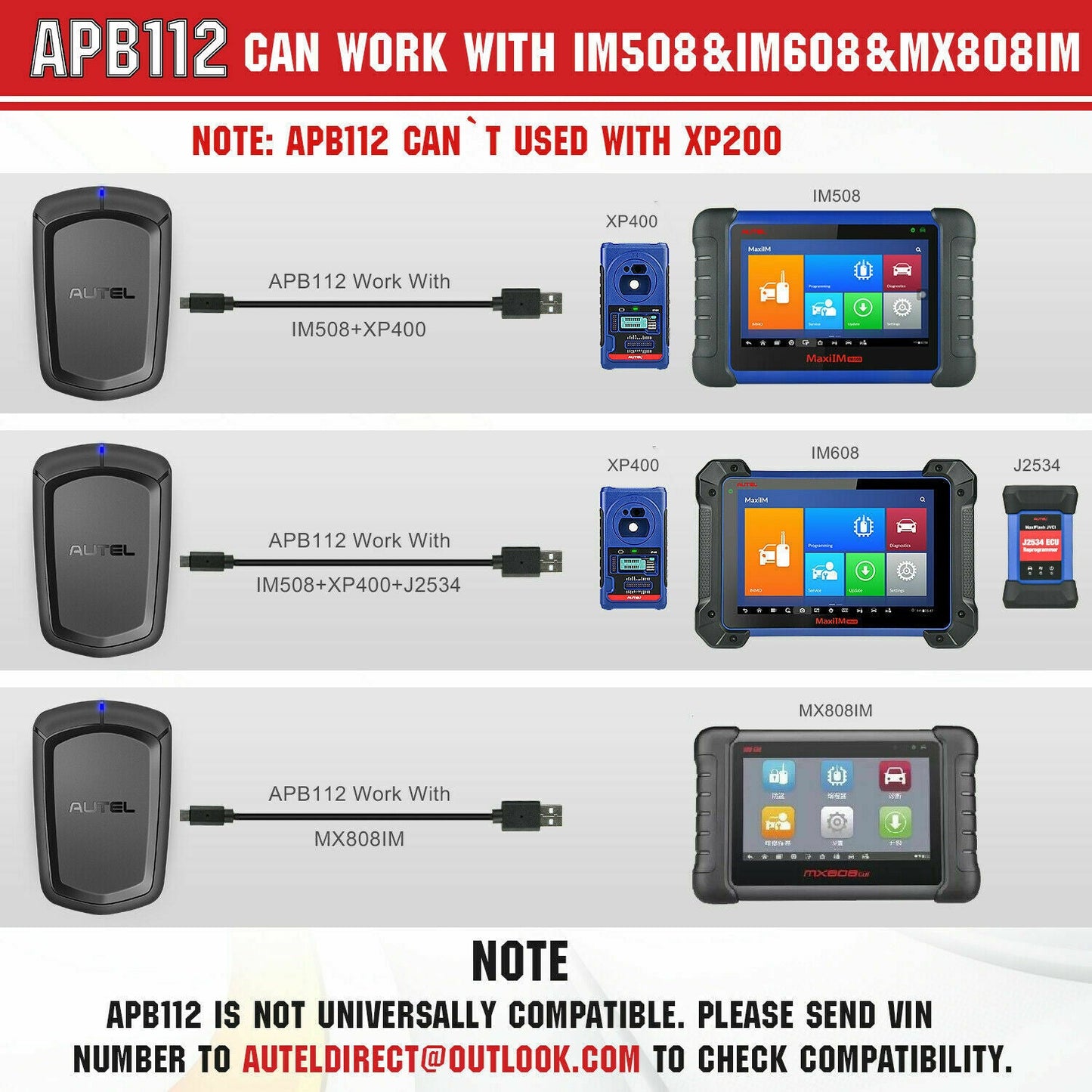 Autel APB112 Smart Key Simulator for IM508+XP400 IM608 & MX808IM+XP400&IM608 PRO - Auto Lines Australia