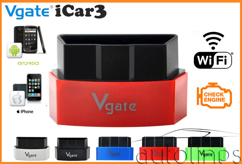 Vgate iCar 3 ELM327 WiFi V3.0 OBD2 Diagnostics Scanner ANDROID iOS iPHONE iPAD - Auto Line Australia