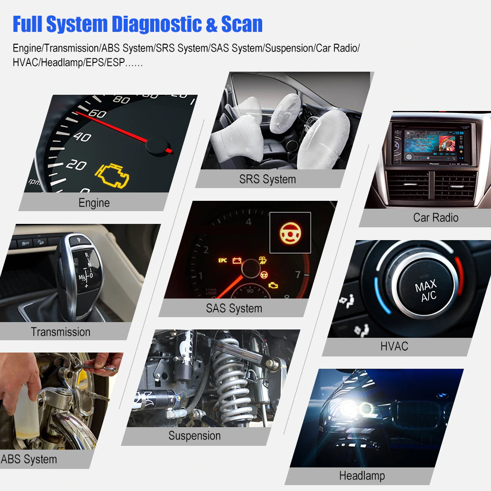 Foxwell NT624 Elite OBD2 EOBD Automotive Scanner Full System Diagnostic Oil EPB - Auto Lines Australia