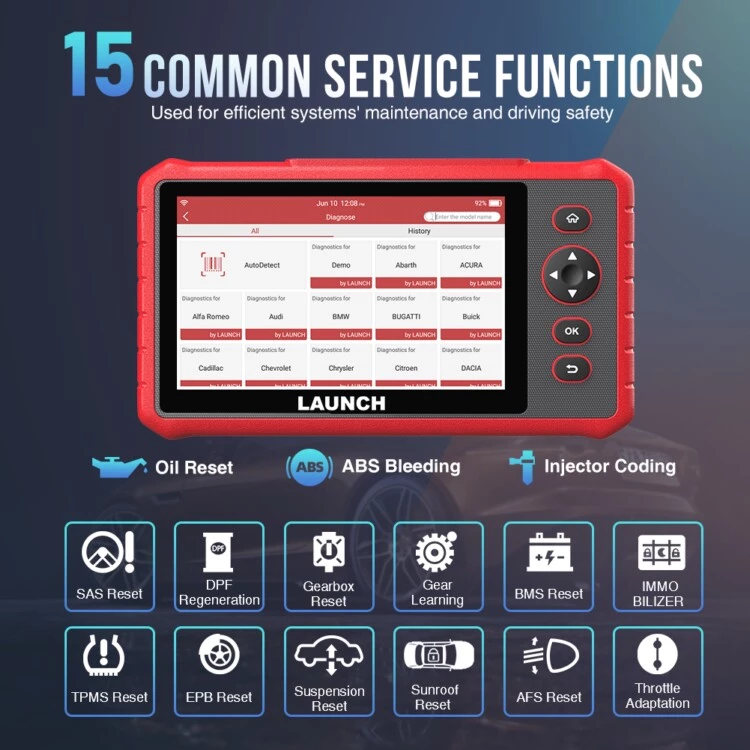 LAUNCH CRP909X X431 OBD2 Fault Code Reader Reset Diagnostic Scan Tool AU VERSION