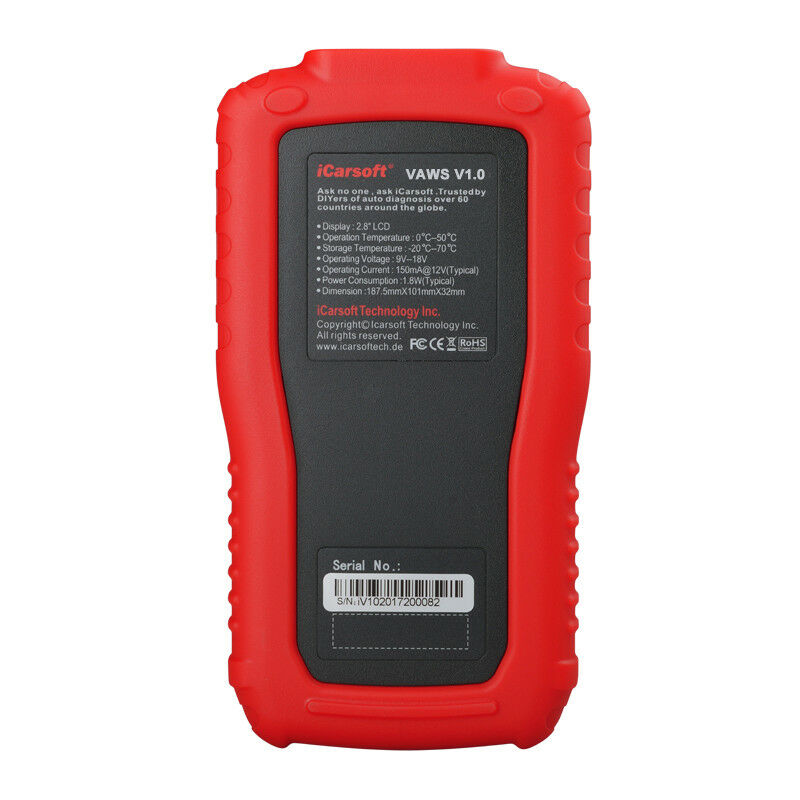 iCarsoft VAWS V1.0 Fits Audi / VW OBD2 Diagnostic Fault Code Reset Scanner Tool