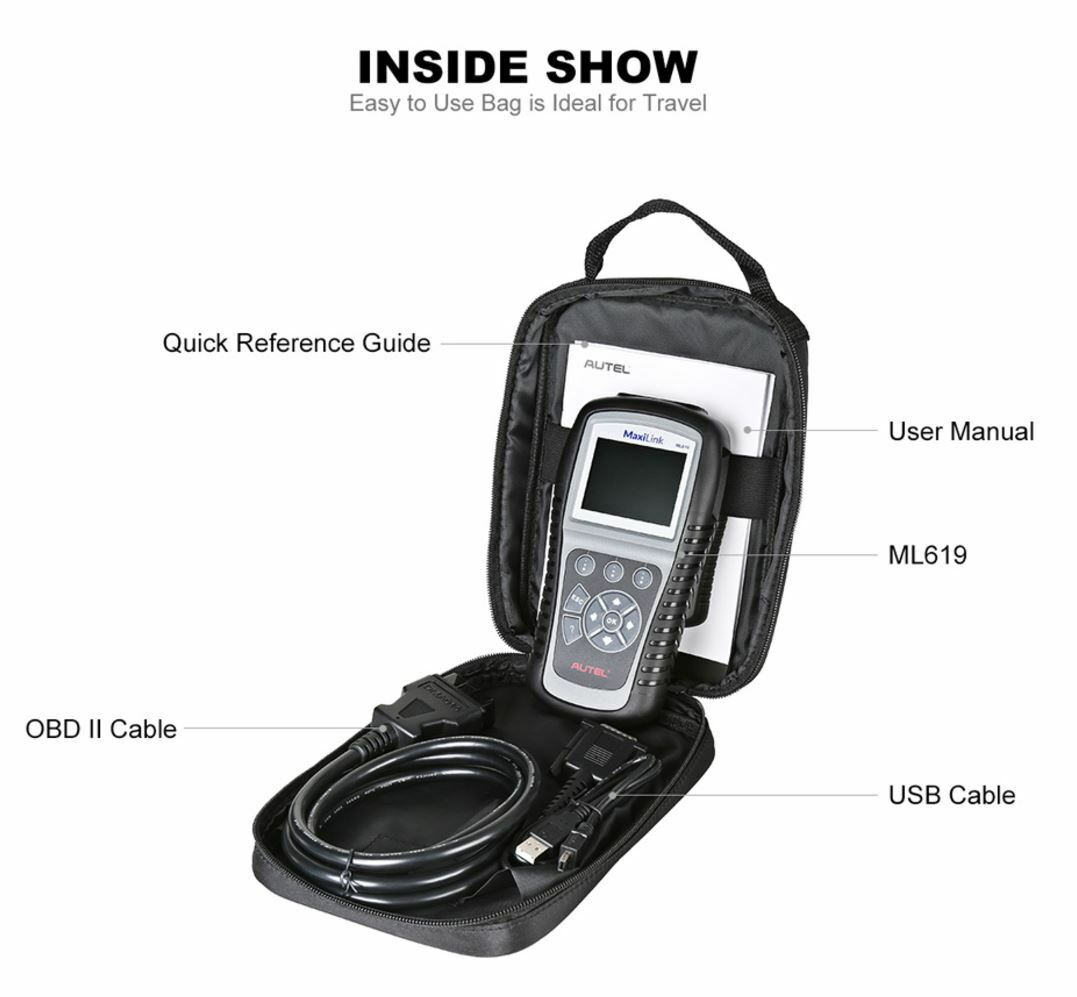 AUTEL ML619 ABS AIRBAG Diagnostic Auto Car Scanner Fault Code Reader Tool AL619