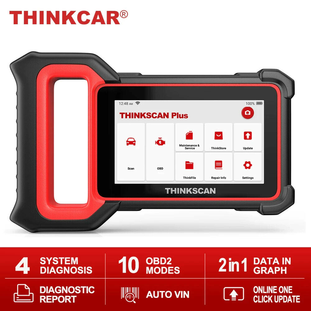 Thinkcar Thinkscan Plus S5 OBD2 Car Scanner OBD Engine ABS SRS Transmission Code