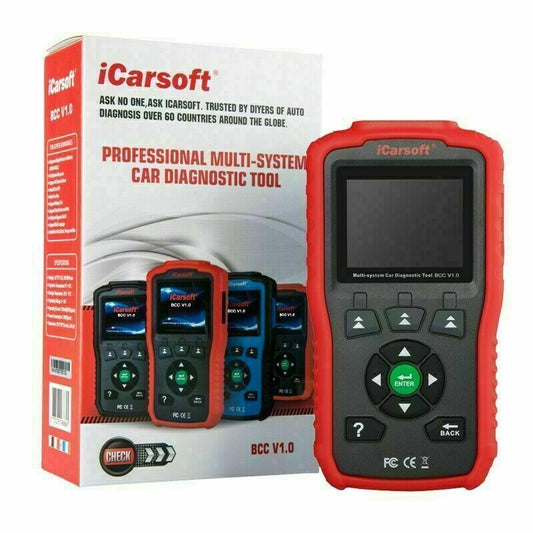 iCarsoft BCC V1.0 OBDII Oil Reset Multi-System Diagnostic Tool For American Cars