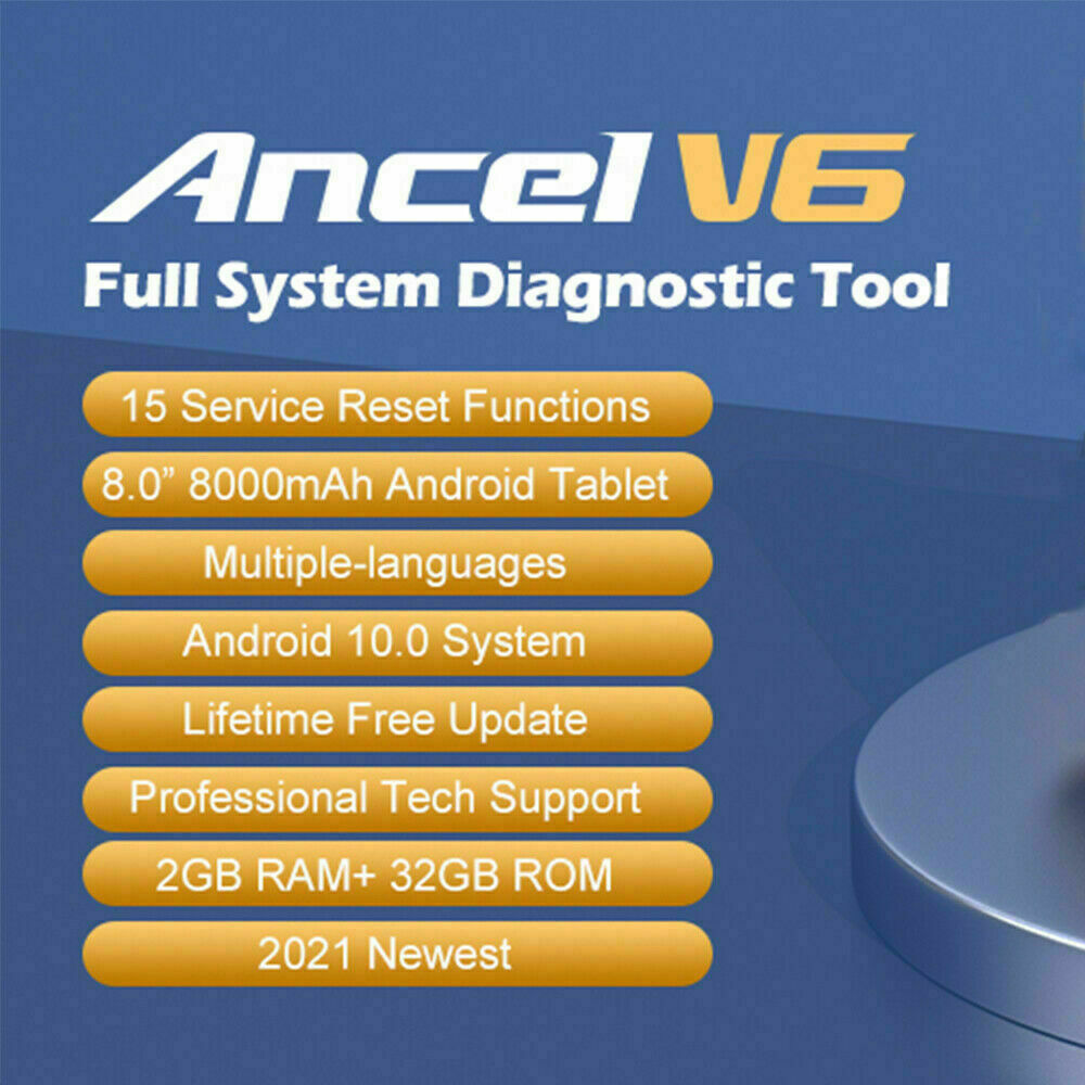 Ancel V6 OBD2 Scanner Car Code Reader Full System - Auto Lines Australia