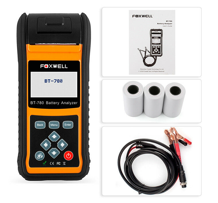 Foxwell BT-780 Auto Battery Analyzer Tester 12V/24V Car Battery Diagnostic Tool