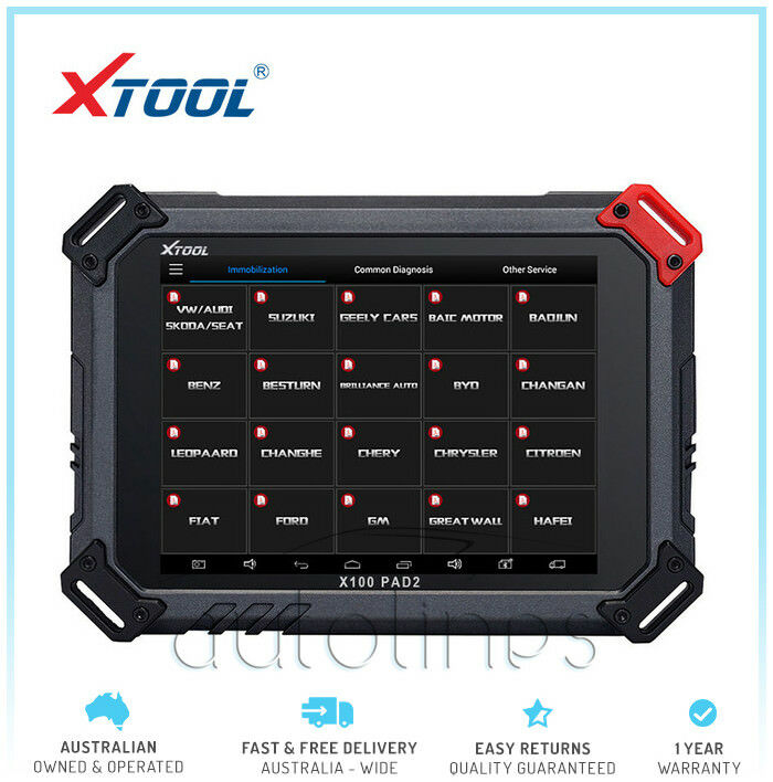 XTOOL X100 PAD2 OBD2 Diagnostic Key IMMO Oil TPMS Code Reader Scanner Tool - Auto Lines Australia