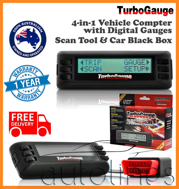 TurboGauge IV ScanGauge 2 OBD2 Auto Scan Tool Digital Gauge Car Trip Computer