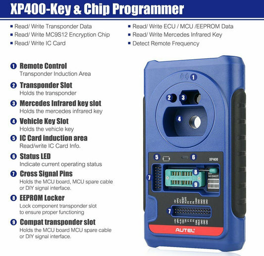 Autel XP400 Key IMMO VCI Programming Auto Car Diagnostic Tool IM508 IM608 IM100 - Auto Lines Australia