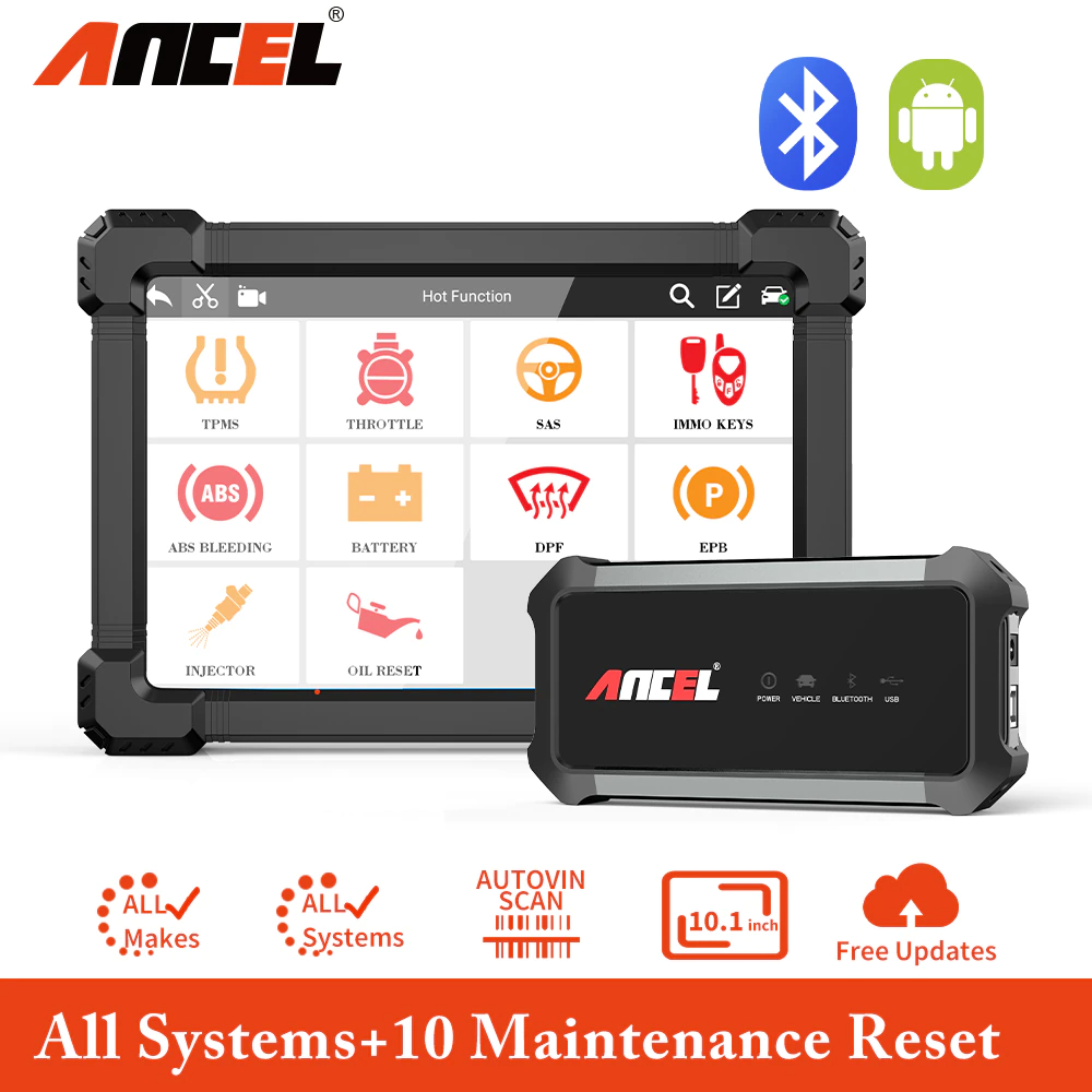 Ancel X7 Automotive OBD2 Diagnostic Scan Tool ABS SRS Car Full System Scanner