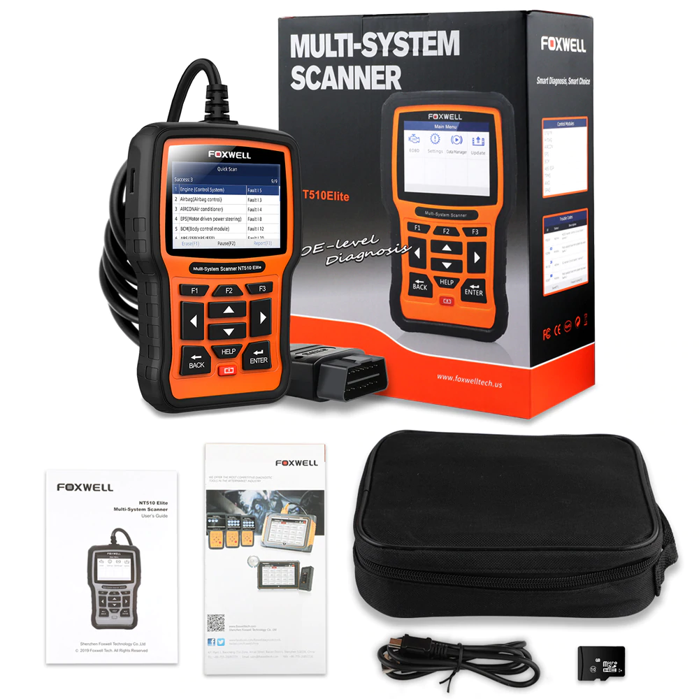 FOXWELL NT510 Full System OBD2 Auto Fault Code Reader Reset Diagnostic Scan Tool Fits HOLDEN