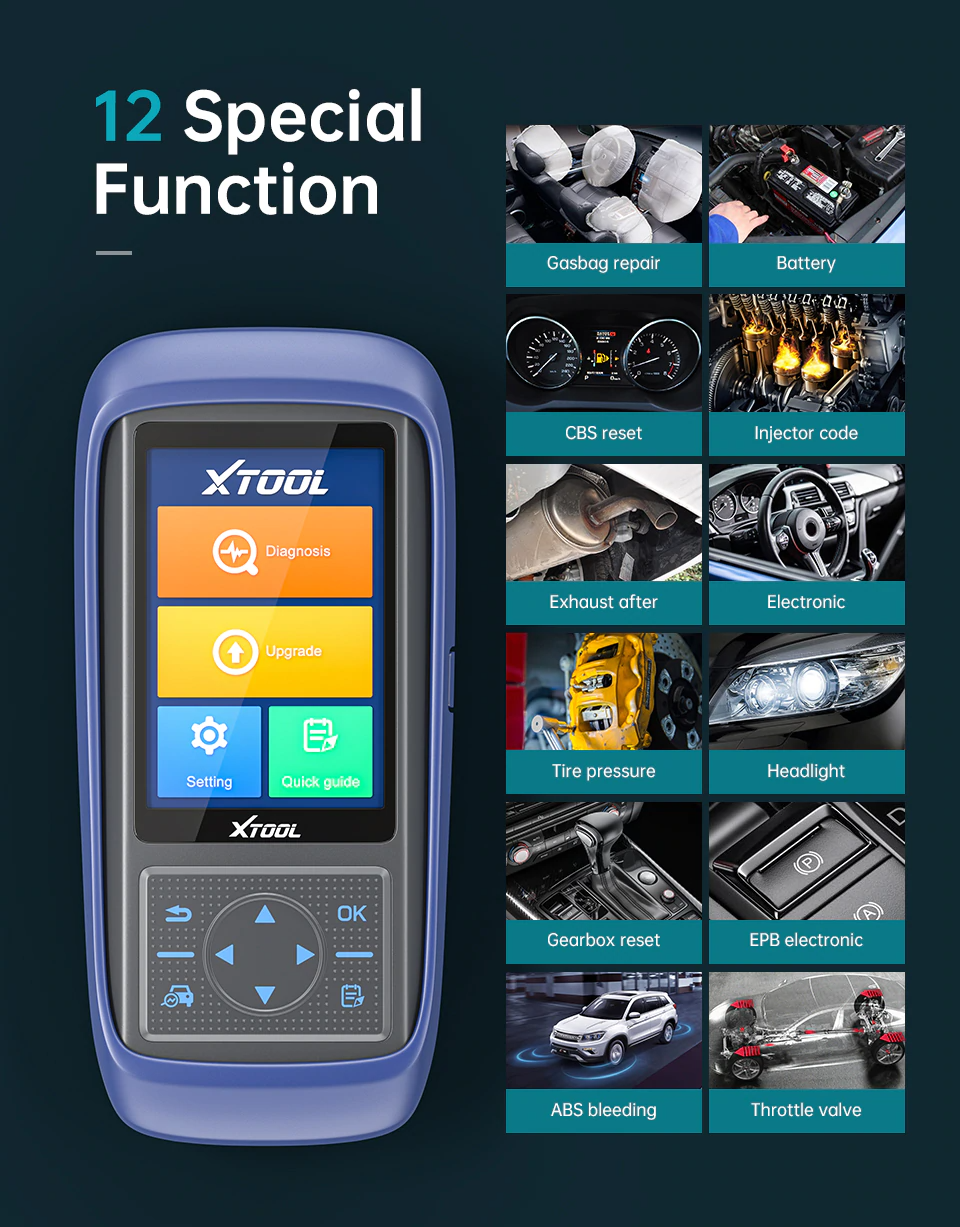 XTOOL A30 PRO Newest OBD2 Car Diagnostic Tool Code Read Scanner With 13 Kinds Special Function Free Update PK MK808/CRP429C