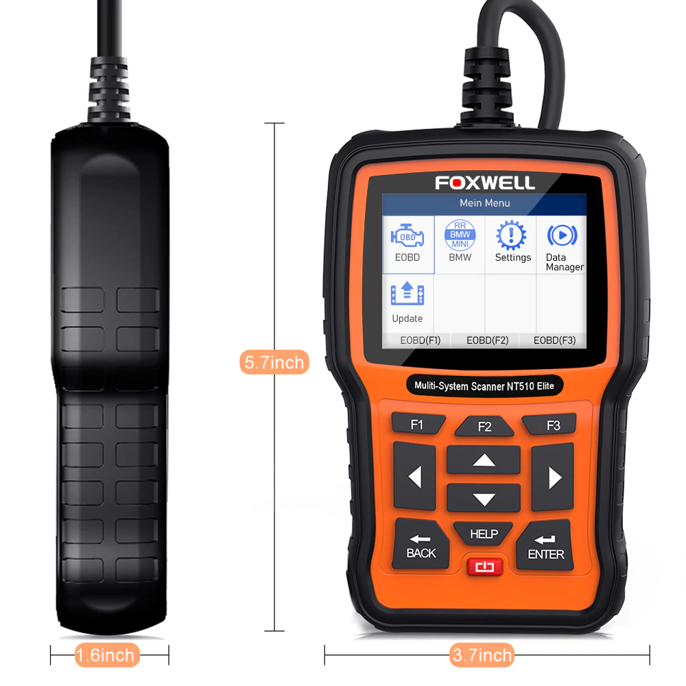 FOXWELL NT510 Full System OBD2 Auto Fault Code Reader Reset Diagnostic Scan Tool Fits LAND ROVER - Auto Lines Australia