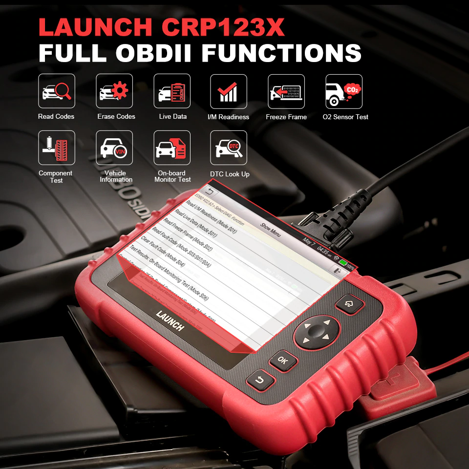 LAUNCH X431 CRP123X PRO OBD2 Diagnostic Scanner Fault Car Code Reader