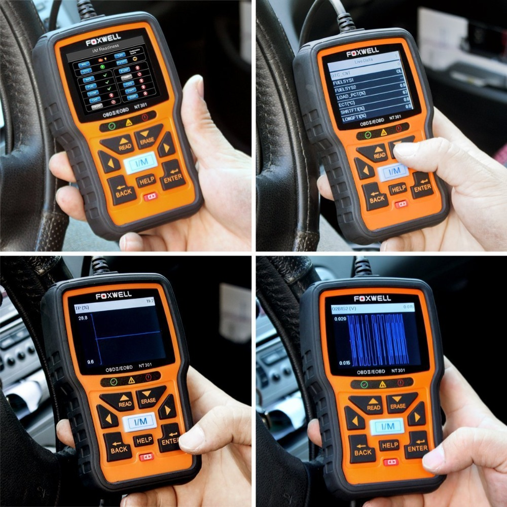 Foxwell NT301 OBDII/EOBD Diagnostic Code Reader and Scanner