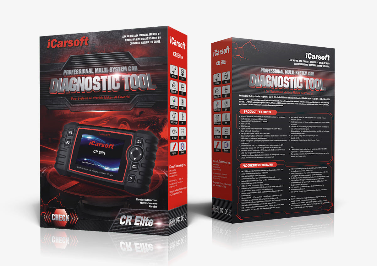 ICARSOFT CR Elite Professional Multi-brand Multi-system Car Diagnostic Tools