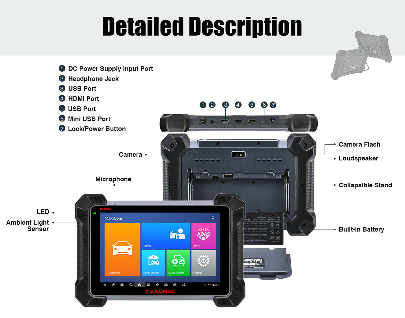 Autel MaxiCOM MK908 Automotive OBD2 & ECU KEY J2534 - Auto Lines Australia